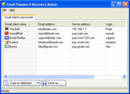 Email Password Recovery Master screenshot